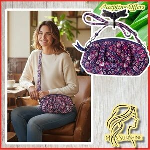 Vera Bradley NEW - mini satchel - magenta medallion 25648-q62 - strap or carry